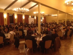 The crowd at the Coyote Creek school auction