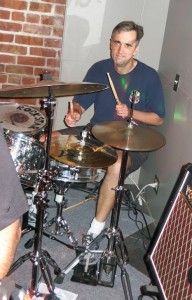 Ian rockin the drums
