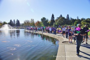 View of the crowd commencing the walk