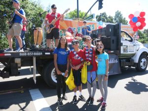 The Drop Daddies Kids At The July 4th 2017 Parade