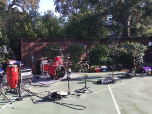 Stage Set Up On The Court In Greenbrook