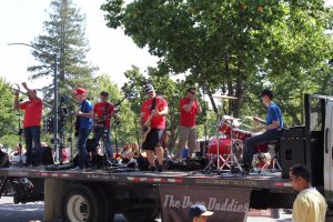 Drop Daddies on the July 4 Parade Truck