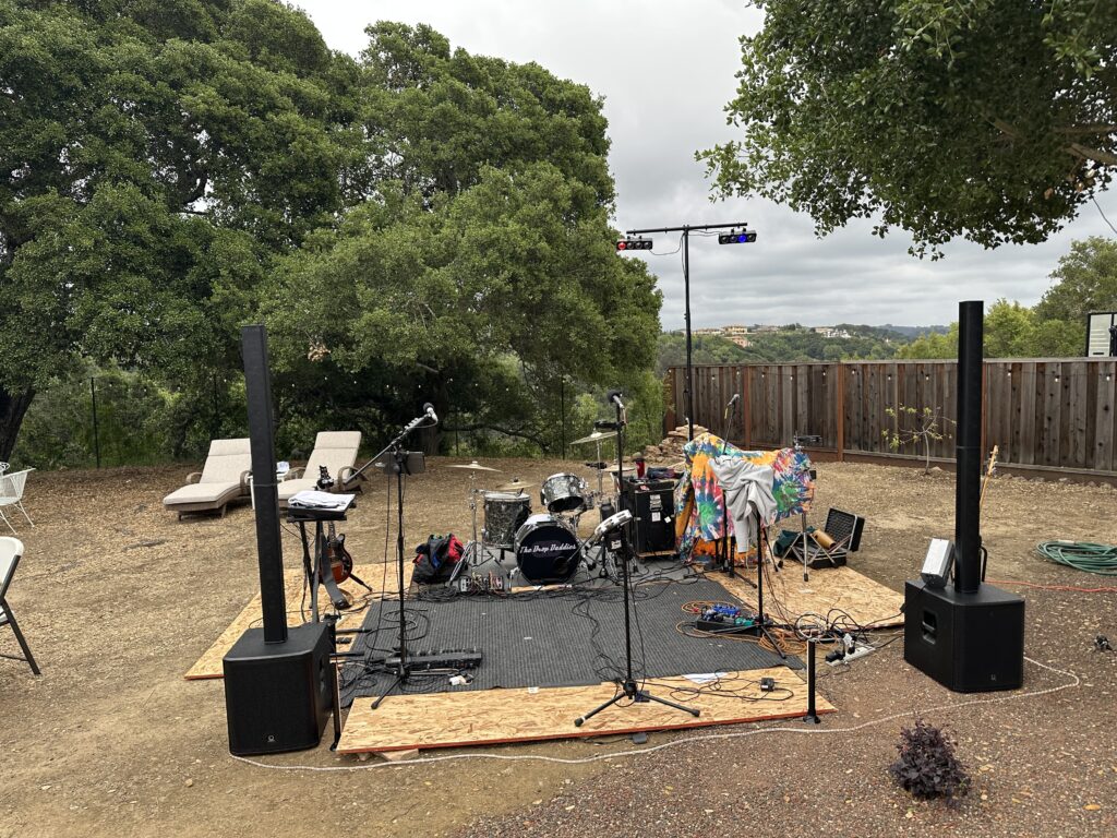 Drop Daddies Set Up Out In The Back Field