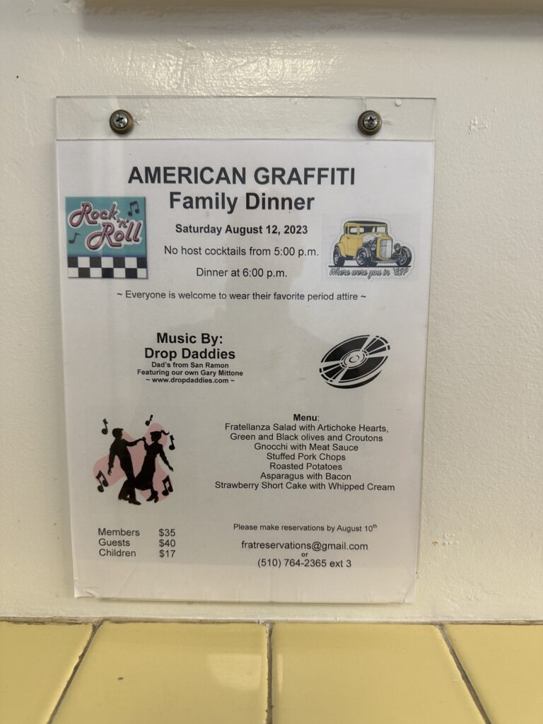 Fratellanza American Graffiti Night Invite